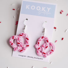 Load image into Gallery viewer, Heart Pretzel Earrings