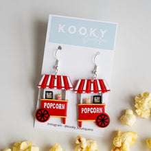 Load image into Gallery viewer, Popcorn Cart Earrings