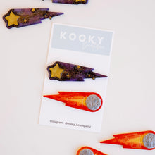 Load image into Gallery viewer, Space Hair Clips