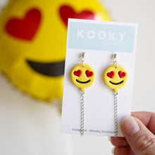 Load image into Gallery viewer, Heart Eye Balloon Earrings