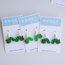 Load image into Gallery viewer, Hungry Caterpillar Acrylic Earrings