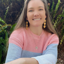 Load image into Gallery viewer, 3 Drop Tiny Teddy Earrings