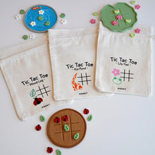 Load image into Gallery viewer, Tic Tac Toe Board Game - Wood Log, Lily Pad & Koi Pond