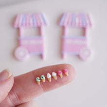 Load image into Gallery viewer, Ice Cream Cart Earrings