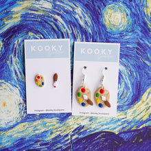 Load image into Gallery viewer, Paint Brush & Palette Earrings
