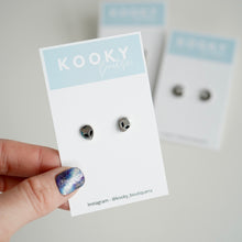 Load image into Gallery viewer, Silver Space Studs
