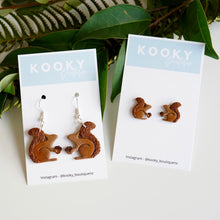 Load image into Gallery viewer, Squirrel & Acorn Earrings