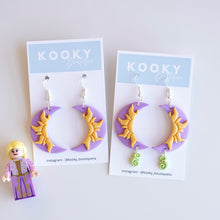 Load image into Gallery viewer, Rapunzel Sunflower Earrings