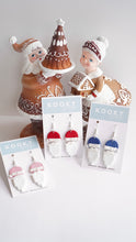Load image into Gallery viewer, Santa Hat & Beard Earrings