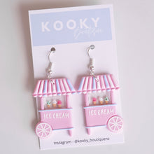 Load image into Gallery viewer, Ice Cream Cart Earrings