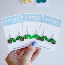 Load image into Gallery viewer, Hungry Caterpillar Acrylic Earrings