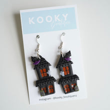 Load image into Gallery viewer, 2D Haunted House Earrings