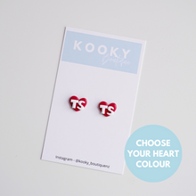 Load image into Gallery viewer, TS Heart Studs