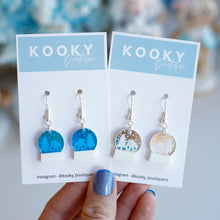 Load image into Gallery viewer, Snow Globe Acrylic Earrings