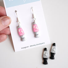 Load image into Gallery viewer, Ghost Lava Lamp Earrings