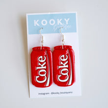 Load image into Gallery viewer, Coke Zero & Coke Earrings