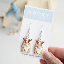 Load image into Gallery viewer, Reindeer Gnome Earrings