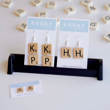 Load image into Gallery viewer, Scrabble Earrings (Customisable)
