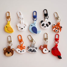 Load image into Gallery viewer, Clay Leather Animal Bag Charms (As Pictured)