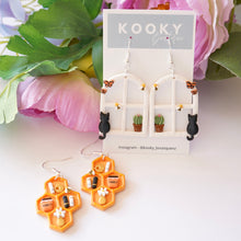 Load image into Gallery viewer, Beehive Bookshelf Earrings