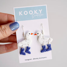 Load image into Gallery viewer, Rainy Day Duck Earrings