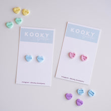 Load image into Gallery viewer, Conversation Heart Earrings - Studs