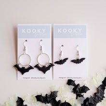 Load image into Gallery viewer, Bat Earrings
