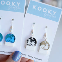Load image into Gallery viewer, Snow Globe Acrylic Earrings