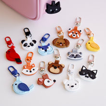 Load image into Gallery viewer, Clay Leather Animal Bag Charms (As Pictured)