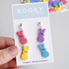 Load image into Gallery viewer, Peep Bunny Earrings