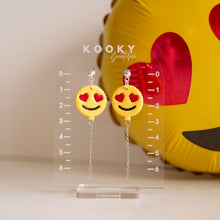 Load image into Gallery viewer, Heart Eye Balloon Earrings