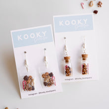 Load image into Gallery viewer, Christmas Treats Bags and Jar Earrings