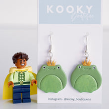 Load image into Gallery viewer, Frog Prince Earrings