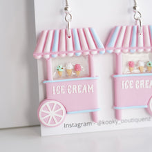 Load image into Gallery viewer, Ice Cream Cart Earrings