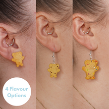 Load image into Gallery viewer, Tiny Teddy Earrings
