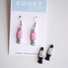 Load image into Gallery viewer, Ghost Lava Lamp Earrings