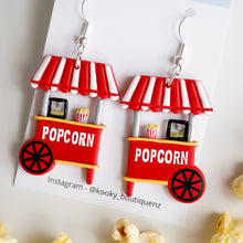 Load image into Gallery viewer, Popcorn Cart Earrings