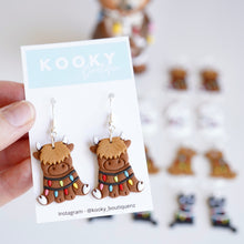 Load image into Gallery viewer, Christmas Light Animals Earrings