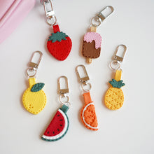 Load image into Gallery viewer, Summer Fruit & Ice Cream Bag Charms