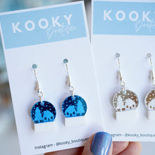 Load image into Gallery viewer, Snow Globe Acrylic Earrings