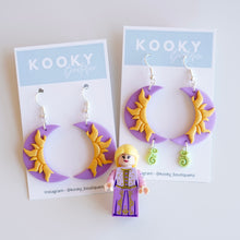 Load image into Gallery viewer, Rapunzel Sunflower Earrings