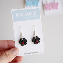 Load image into Gallery viewer, LOVE Paw Print Earrings