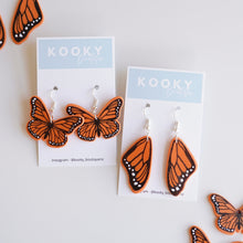 Load image into Gallery viewer, Monarch Butterfly Earrings