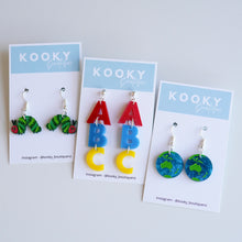 Load image into Gallery viewer, ABC Acrylic Earrings
