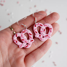 Load image into Gallery viewer, Heart Pretzel Earrings