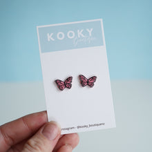 Load image into Gallery viewer, Monarch Butterfly Earrings