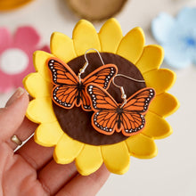 Load image into Gallery viewer, Monarch Butterfly Earrings