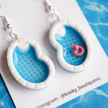 Load image into Gallery viewer, Swimming Pool Earrings