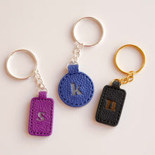 Load image into Gallery viewer, Personalised Clay Leather Keyring
