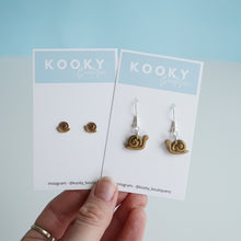 Load image into Gallery viewer, Snail Earrings